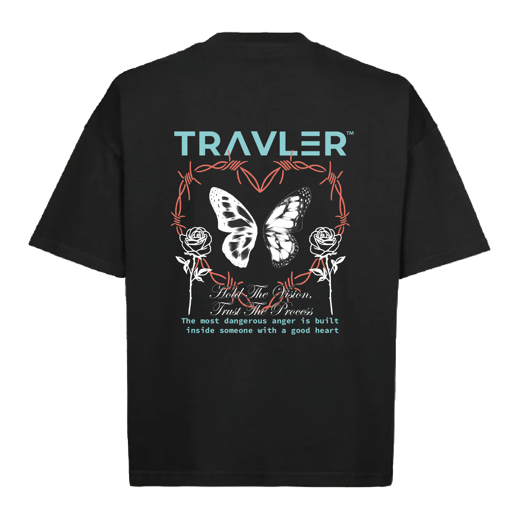 BUTTERFLY T-SHIRT - BLACK