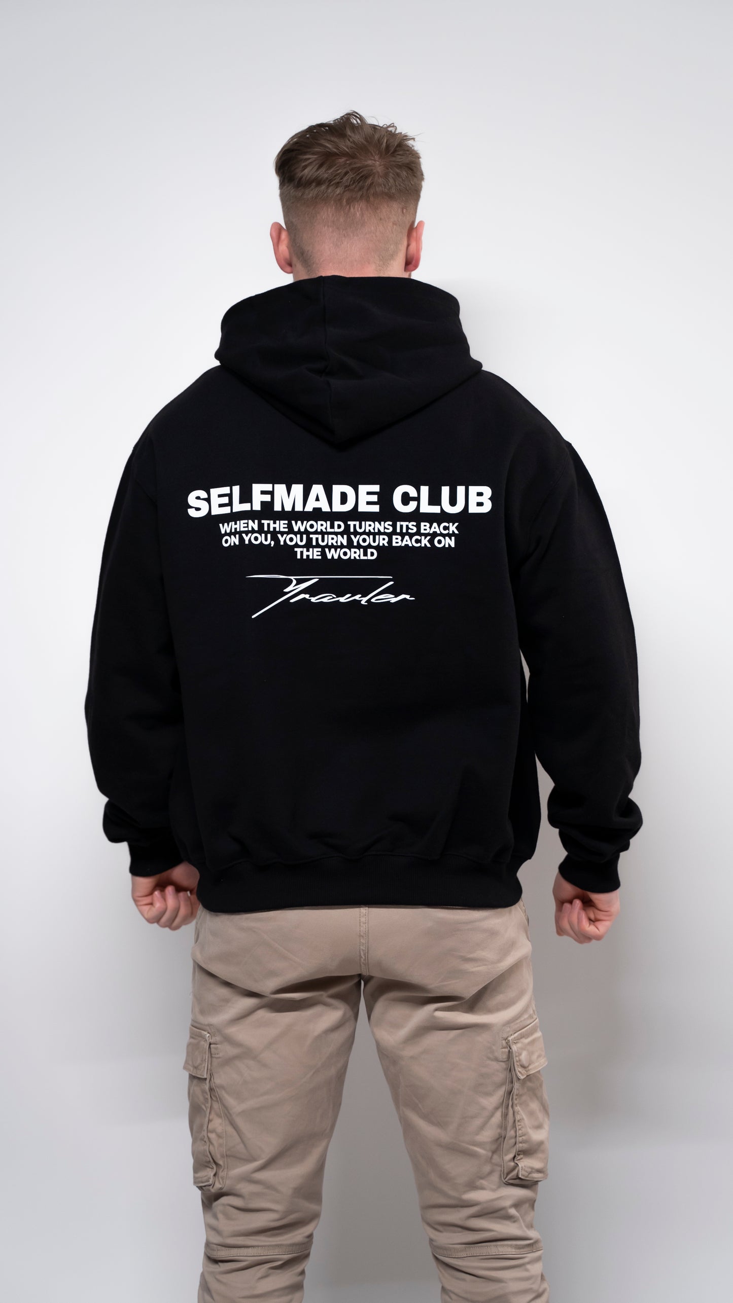 SELFMADE OVERSIZED HOODIE - BLACK