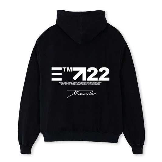 SS 22 OVERSIZED HOODIE - BLACK